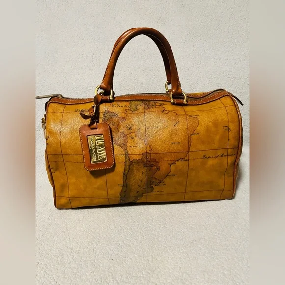 Alviero Martini World Map  Boston Bag - Picture 5 of 14